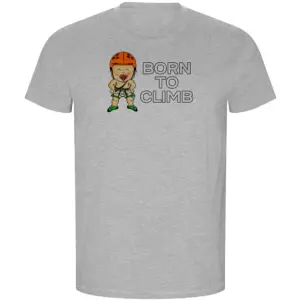 Kruskis Born To Climb Eco T-shirt Met Korte Mouwen Grijs