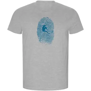 Kruskis Climber Fingerprint Eco T-shirt Met Korte Mouwen Grijs