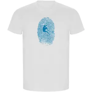Kruskis Climber Fingerprint Eco T-shirt Met Korte Mouwen Wit