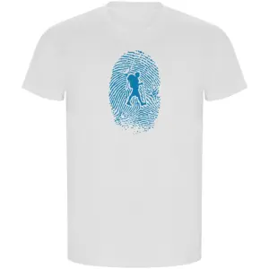Kruskis Hiker Fingerprint Eco T-shirt Met Korte Mouwen Wit