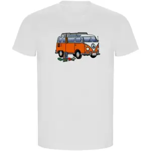 Kruskis Hippie Van Climbing Eco T-shirt Met Korte Mouwen Wit