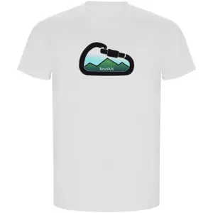 Kruskis Mountain Carabiner Eco T-shirt Met Korte Mouwen Wit