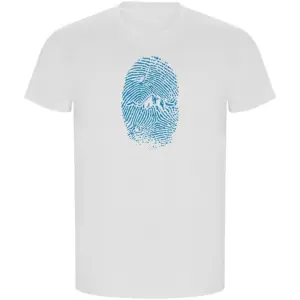 Kruskis Mountain Fingerprint Eco T-shirt Met Korte Mouwen Wit