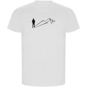 Kruskis Shadow Mountain Eco T-shirt Met Korte Mouwen Wit