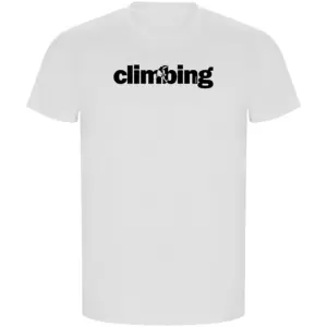 Kruskis Word Climbing Eco T-shirt Met Korte Mouwen Wit