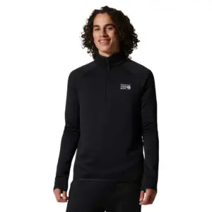 Mountain Hardwear Polartec® Power Stretch® Pro Fleece Met Halve Rits Zwart