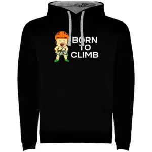 Kruskis Born To Climb Two-colour Hoodie Zwart