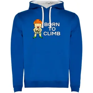 Kruskis Born To Climb Two-colour Hoodie Blauw