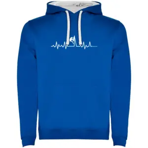 Kruskis Climbing Heartbeat Two-colour Hoodie Blauw