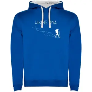 Kruskis Hikking Dna Two-colour Hoodie Blauw