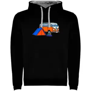 Kruskis Hippie Van Trek Two-colour Hoodie Zwart