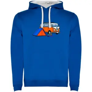 Kruskis Hippie Van Trek Two-colour Hoodie Blauw