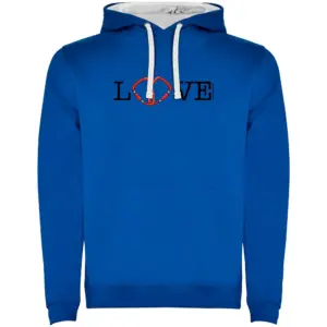 Kruskis Love Two-colour Hoodie Blauw
