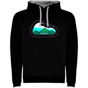 Kruskis Mountain Carabiner Two-colour Hoodie Zwart
