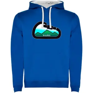 Kruskis Mountain Carabiner Two-colour Hoodie Blauw