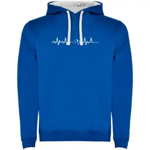 Kruskis Mountain Heartbeat Two-colour Hoodie Blauw