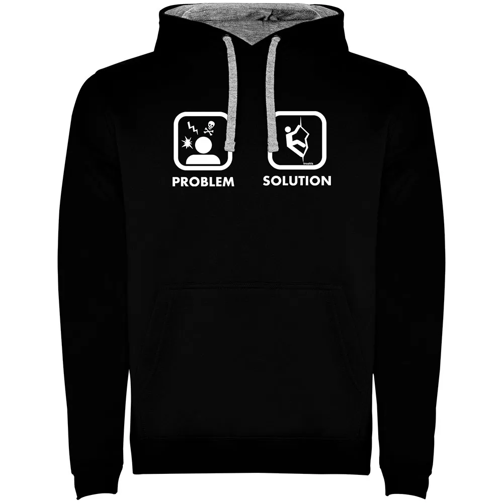Kruskis Problem Solution Climb Two-colour Hoodie Zwart
