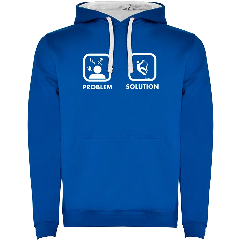 Kruskis Problem Solution Climb Two-colour Hoodie Blauw