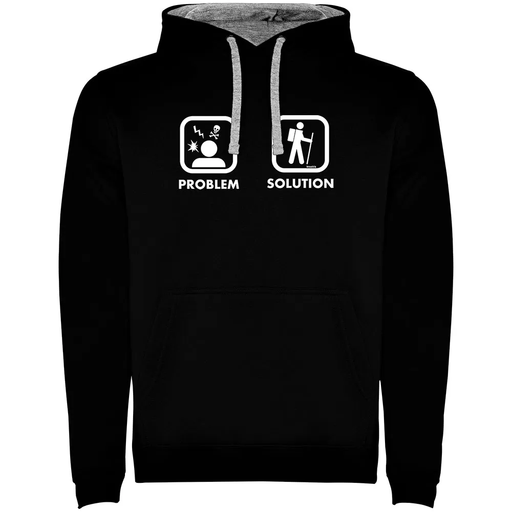 Kruskis Problem Solution Trek Two-colour Hoodie Zwart