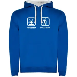 Kruskis Problem Solution Trek Two-colour Hoodie Blauw