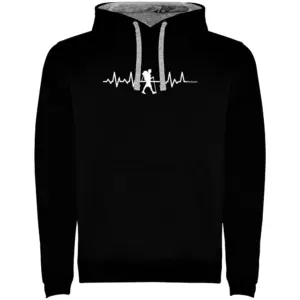Kruskis Trekking Heartbeat Two-colour Hoodie Zwart