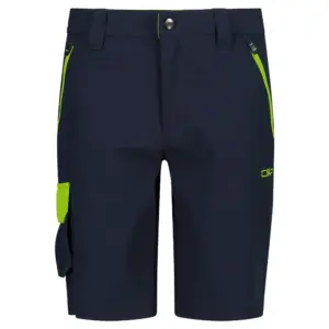 Cmp 31t5634 Korte Broek B.blua / Limegreen