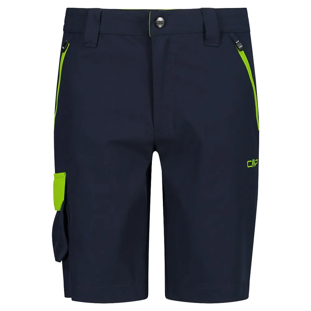 Cmp 31t5634 Korte Broek B.blua / Limegreen