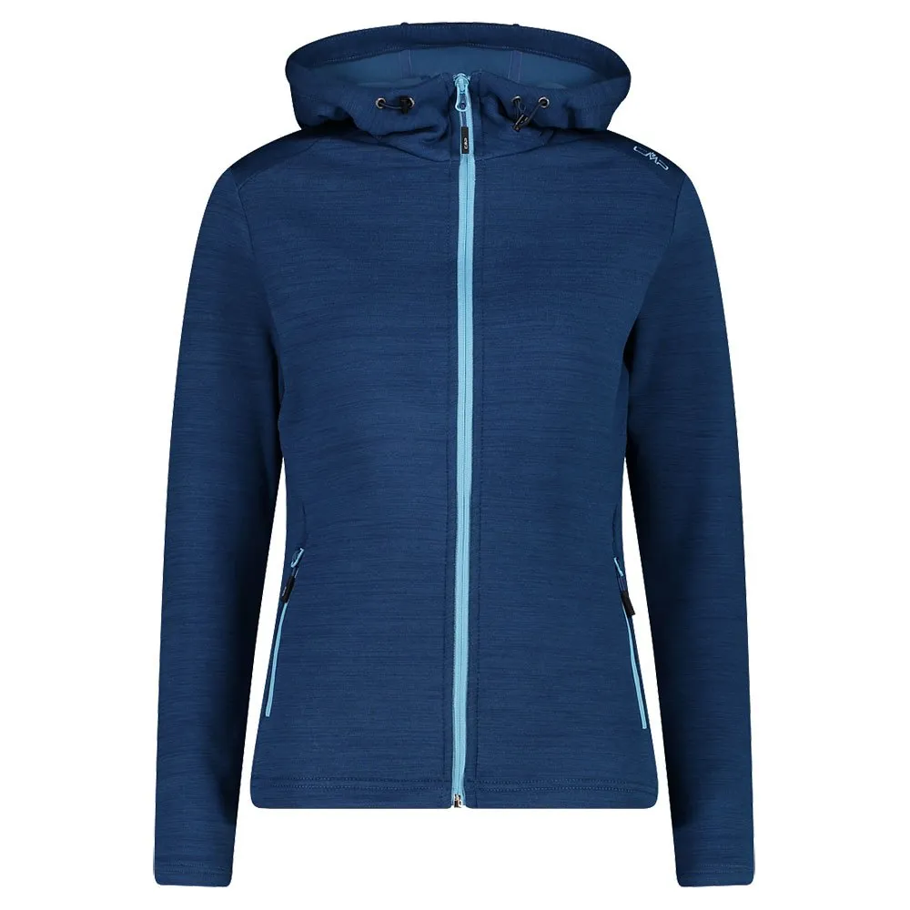 Cmp 30e9676 Fleece Met Kap Blauw