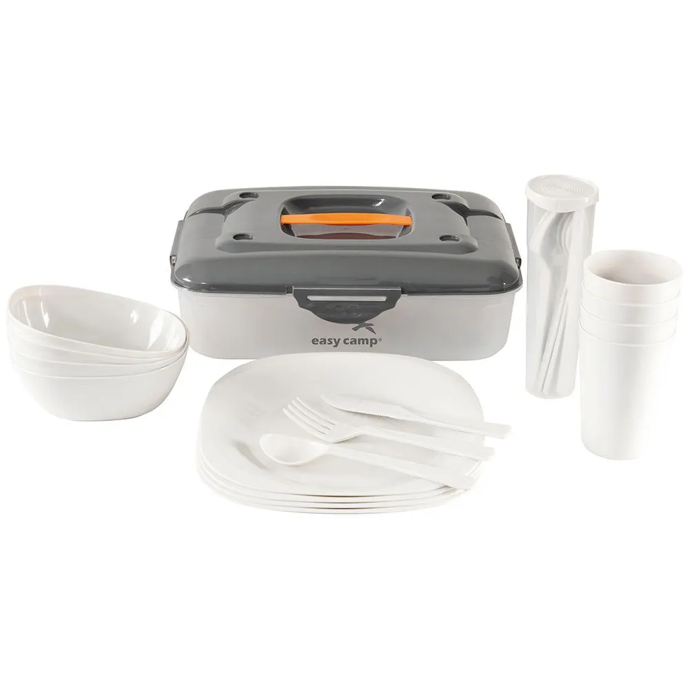 Easycamp Cerf Picnic M Servies Zilver