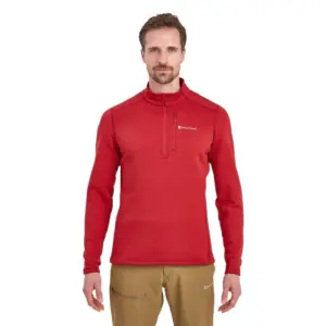 Montane Fury Fleece Met Halve Rits Rood