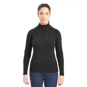 Montane Fury Fleece Met Halve Rits Zwart