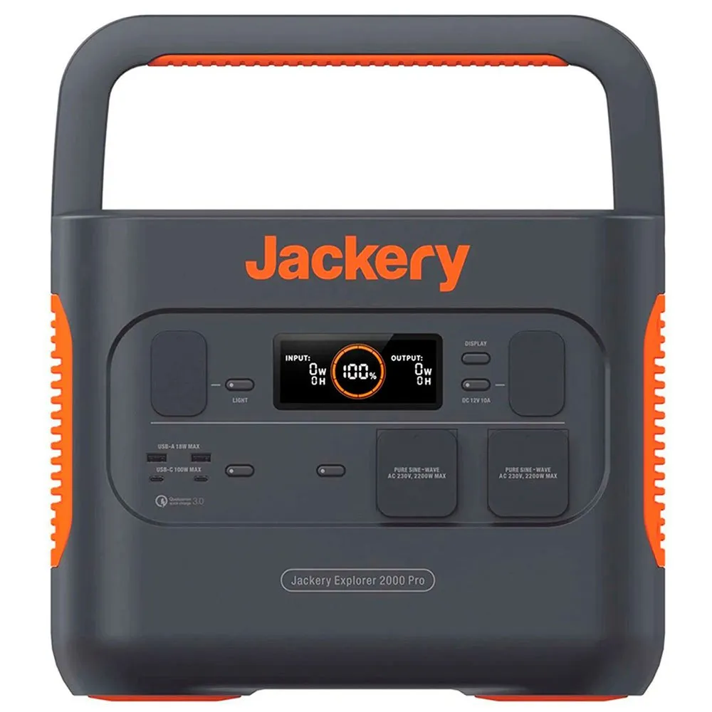 Jackery Explorer 2000 Pro Draagbare Energiecentrale Zwart
