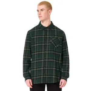 Oakley Apparel Podium Plaid Flannel Overhemd Met Lange Mouwen Zwart