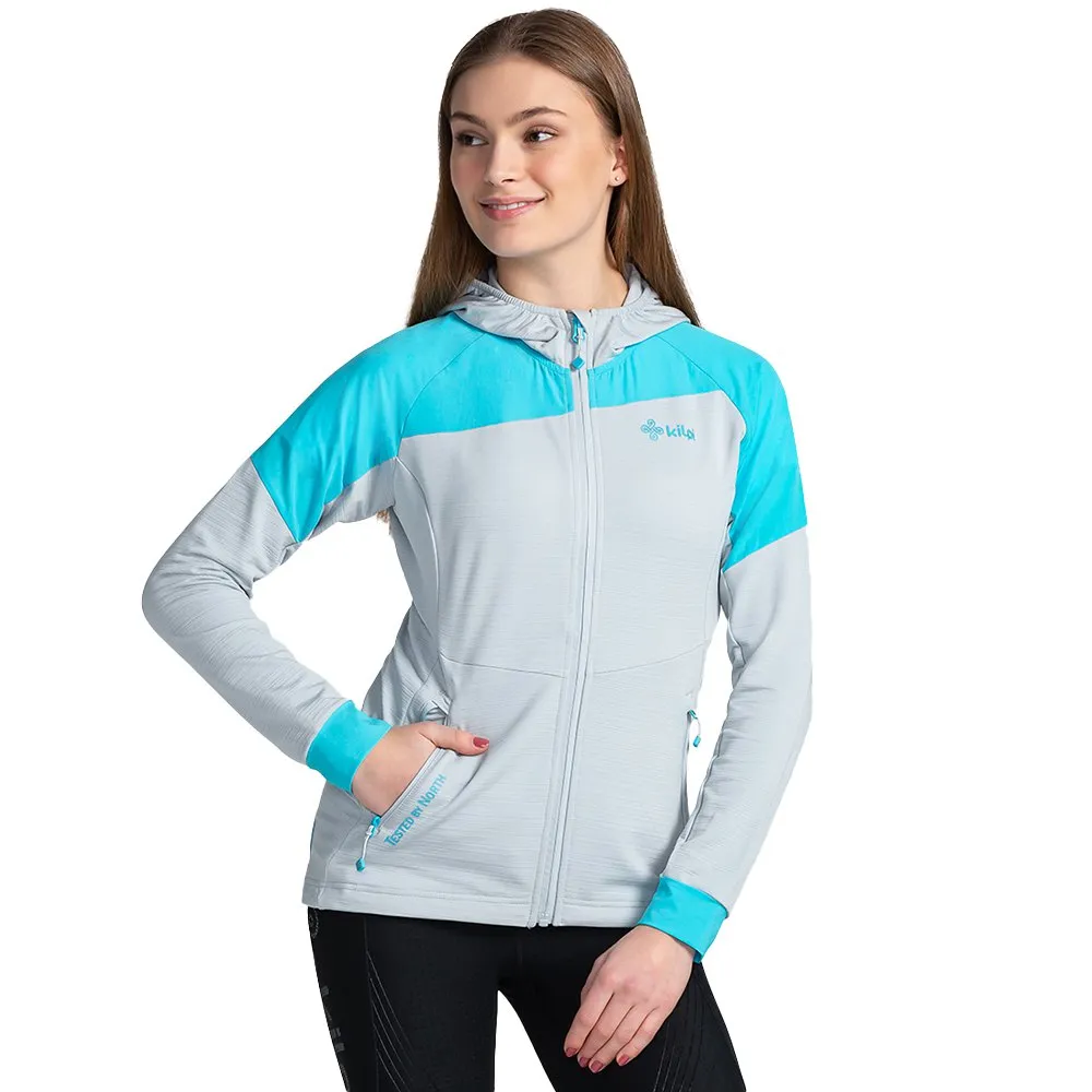 Kilpi Memphis Sweatshirt Met Rits Grijs