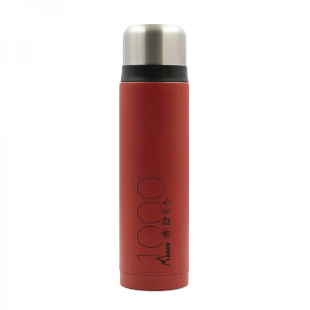 Laken 1l Thermosfles Rood