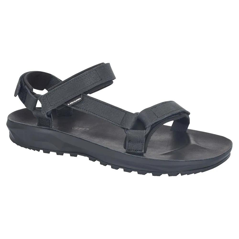 Lizard Super Hike Leather Sandalen Zwart