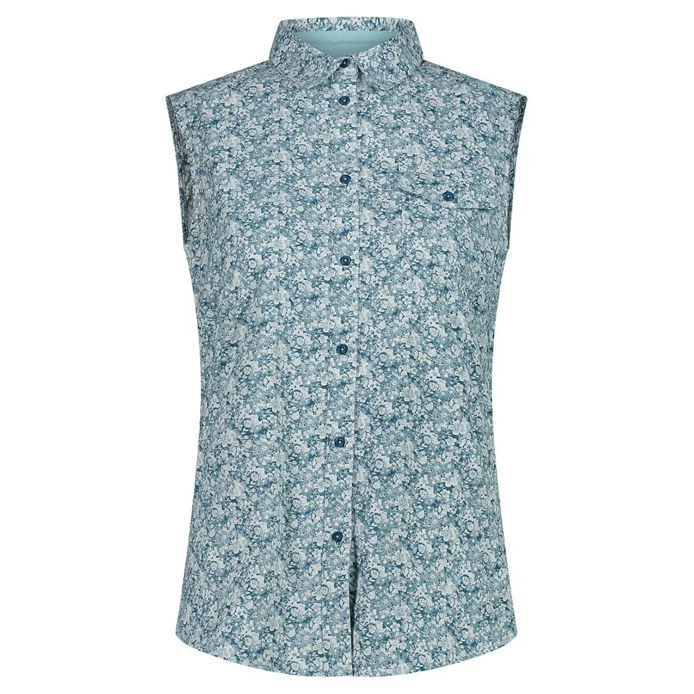 Cmp 33s5686 Mouwloos Shirt Bianco / Deeplake