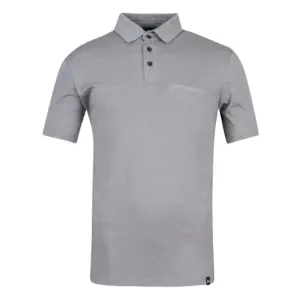 Hannah Kajan Korte Mouw Poloshirt Grijs