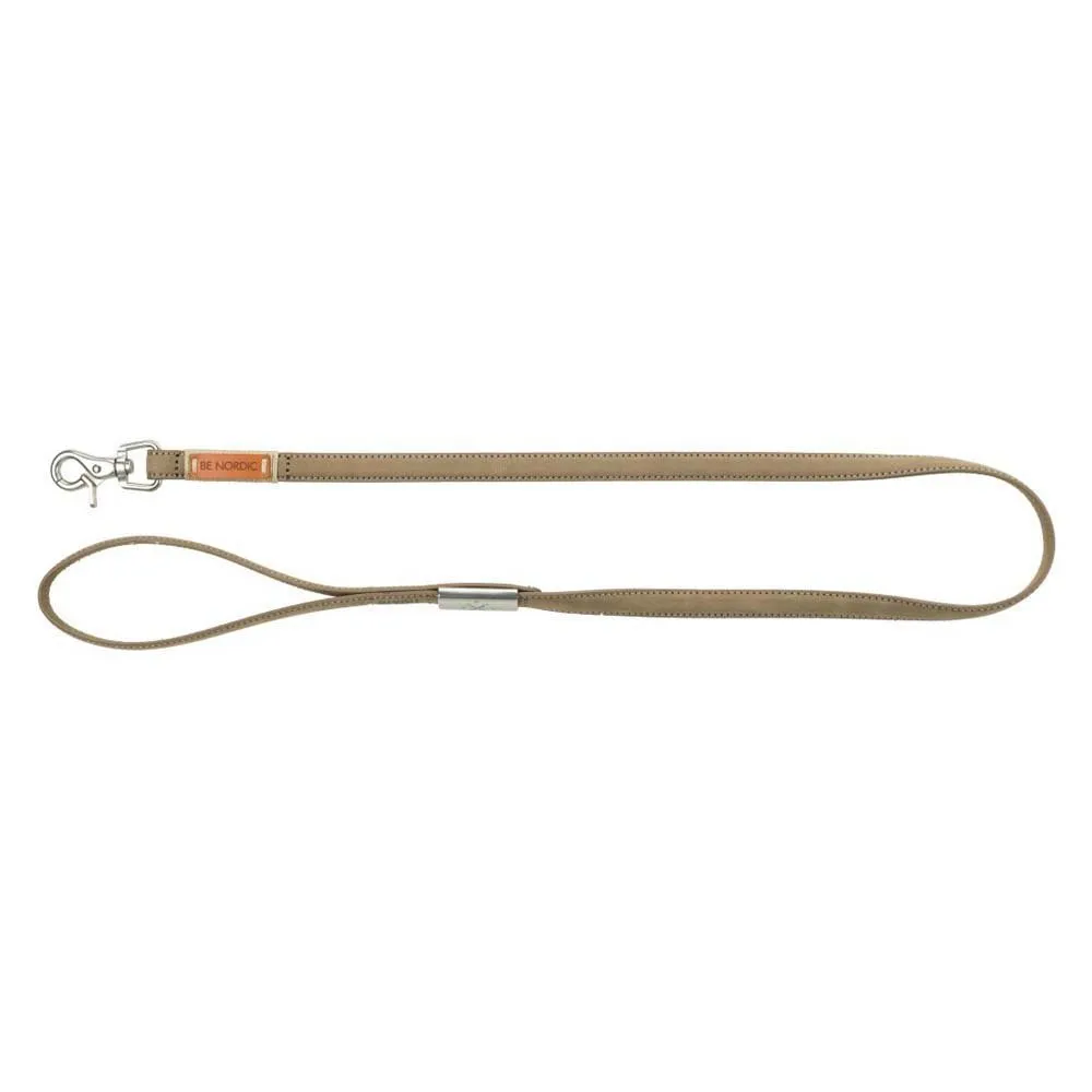 Trixie Be Nordic Leather Hondenriem Creme