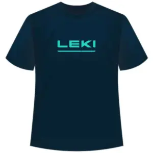Leki Logo T-shirt Met Korte Mouwen Blauw