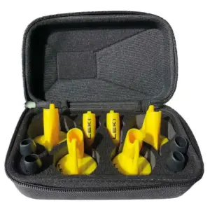 Leki Fin Vario S Set Wandelstokpunt Geel