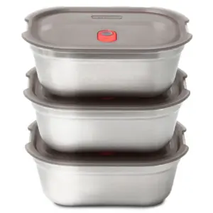 +blum Roestvrij Staal Lunchbox Grijs