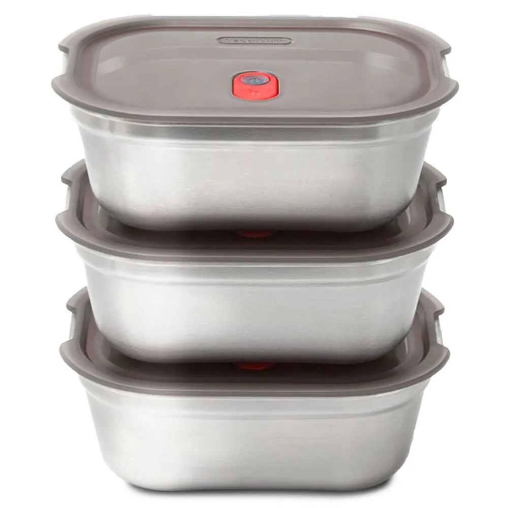 +blum Roestvrij Staal Lunchbox Grijs