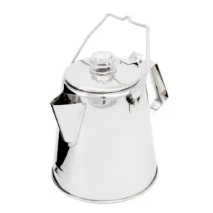 Gsi Outdoors Roestvrij Staal Glacier Koffiepercolator 14 Kopje Zilver