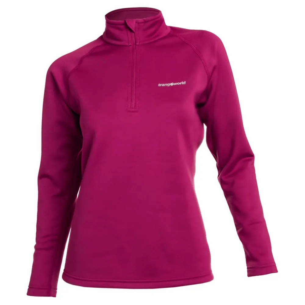 Trangoworld Nivi Fleece Met Halve Rits Raspberry