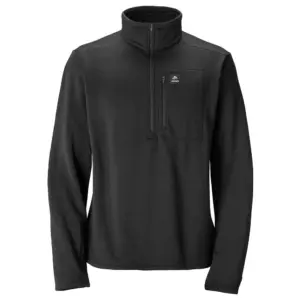Jones Flagship Rec Grid Fleece Met Halve Rits Zwart