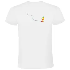 Kruskis Snowboard Track T-shirt Met Korte Mouwen Wit