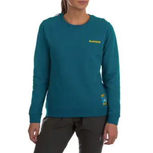 La Sportiva Climbing On The Moon Sweatshirt Turchese / Giallo