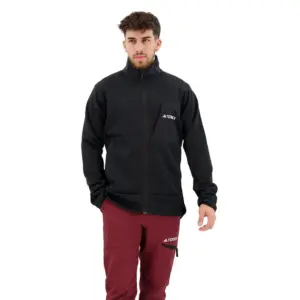 Adidas Organiser Xperior Medium Fleece Fleece Met Volledige Rits Zwart