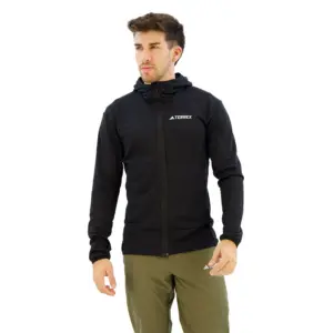 Adidas Terrex Xperior Light Fleece Fleece Met Volledige Rits Zwart